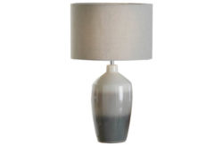 Heart of House Woodley Ombre Ceramic Table Lamp - Grey.